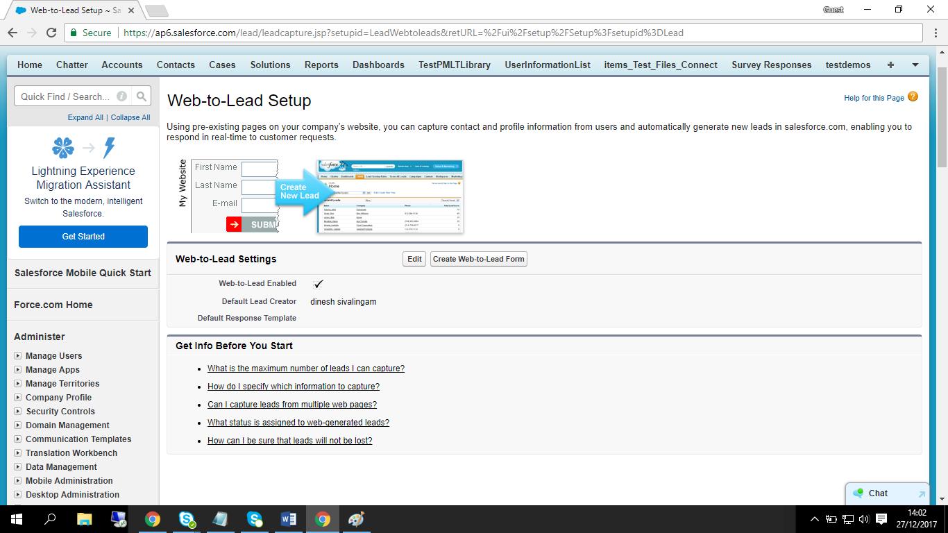 Creating a web-to-lead form in Salesforce salesforce blog2
