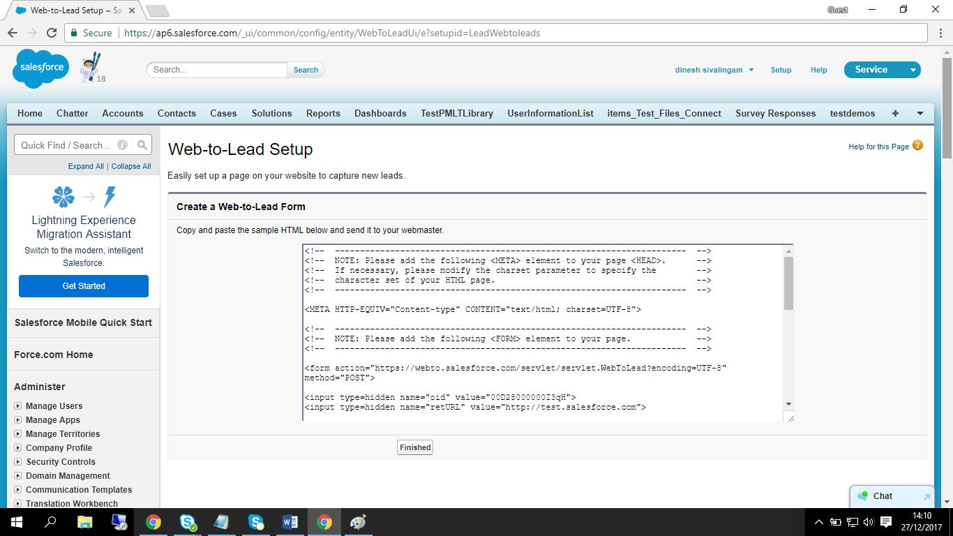 Creating a web-to-lead form in Salesforce salesforce blog4
