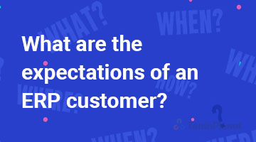 tenthplanet blog compiere What are the expectations of an ERP customer