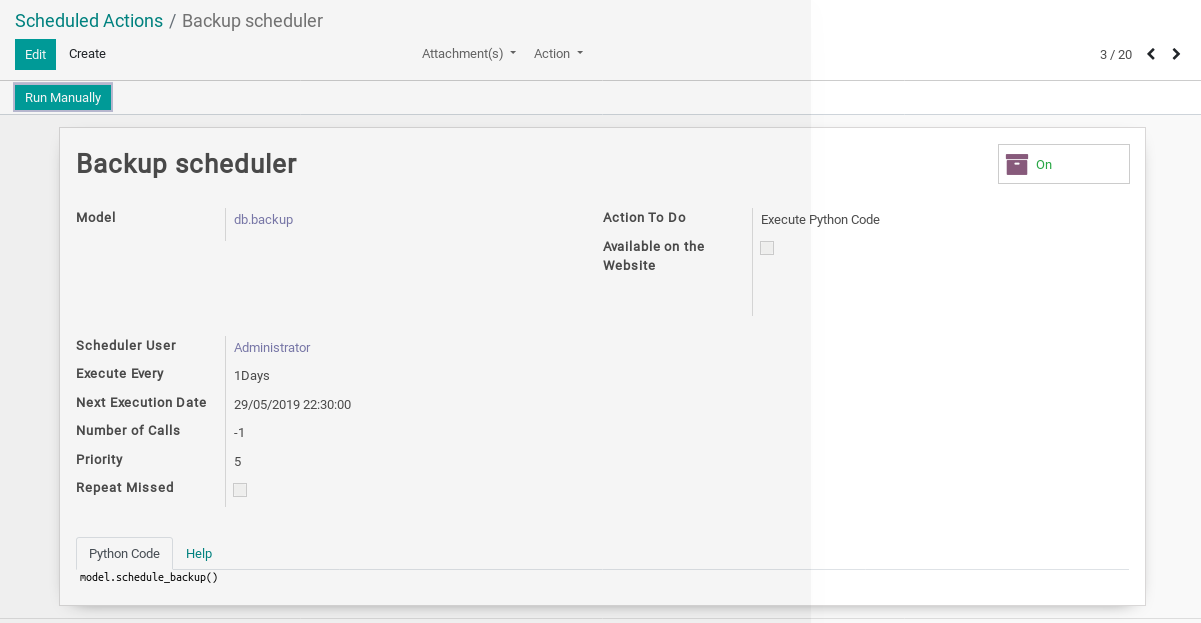Taking a Database Backup is now easier with Odoo ERP Odoo Auto Database Backup img2