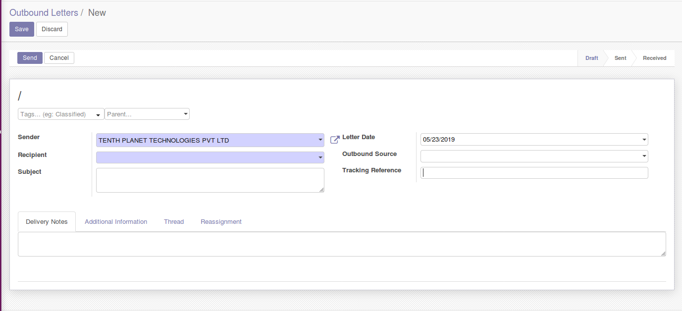 How to Streamline customer facing communications using Odoo Letter Management module Odoo LetterManagement img4