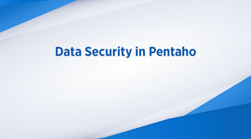 TENTHPLANET BIG DATA ANALYTICS BLOG web DATA SECURITY IN PENTAHO