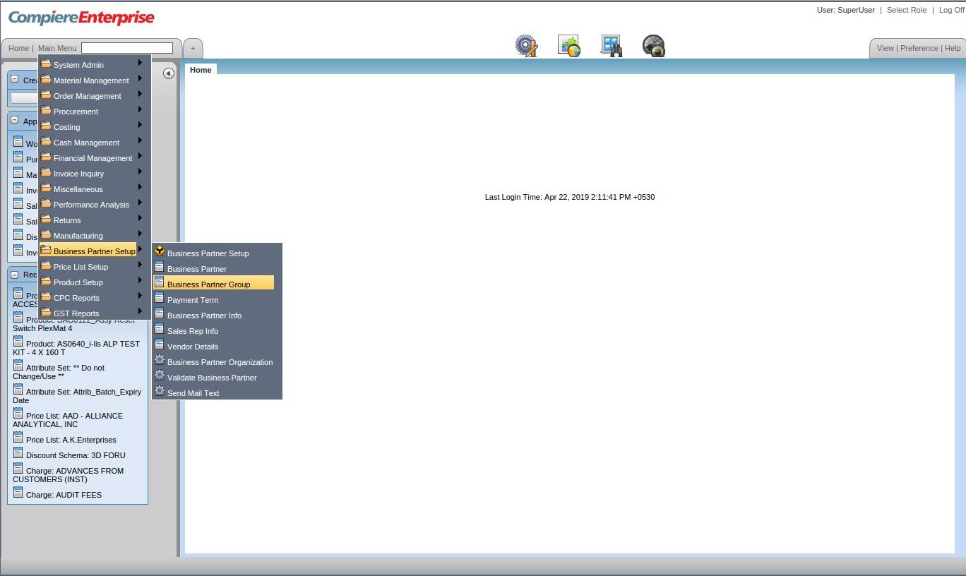 Compiere_ERP_Training_Business Partner Group