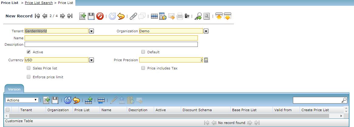 Compiere_ERP_Training_Price List Setup2
