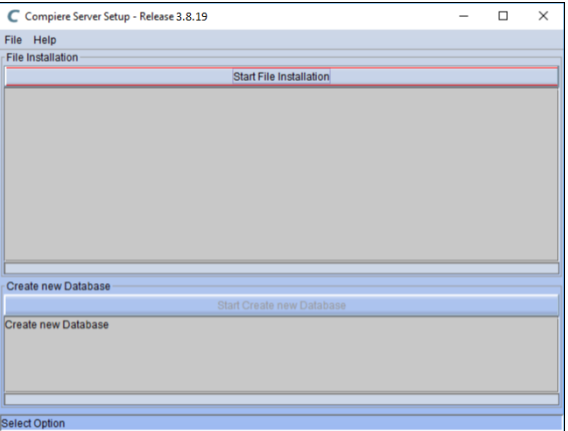 How to install Compiere ERP 3.8.19 Version Compiere-Server-Setup