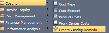 TenthPlanet_Compiere_Garden_World_Manufacturing_Create Costing Records