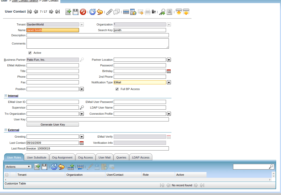 TenthPlanet_Compiere_Garden_world_Use_Cases_Adding Multiple Roles to a User