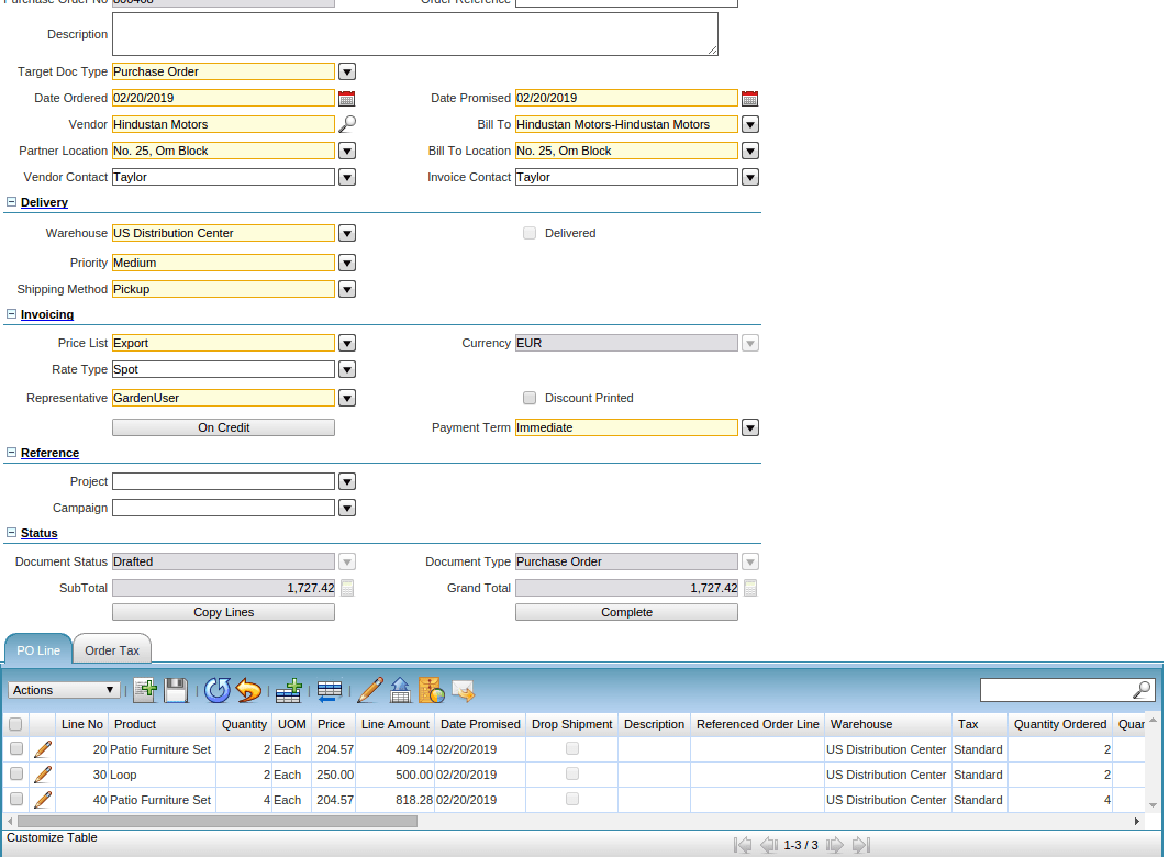 TenthPlanet_Compiere_Garden_world_Use_Cases_How To Reprice the Order Automatically 3