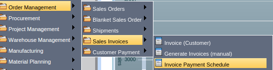 TenthPlanet_Compiere_Gardern_World_Sales Invoices_Invoice_Payment_Schedule
