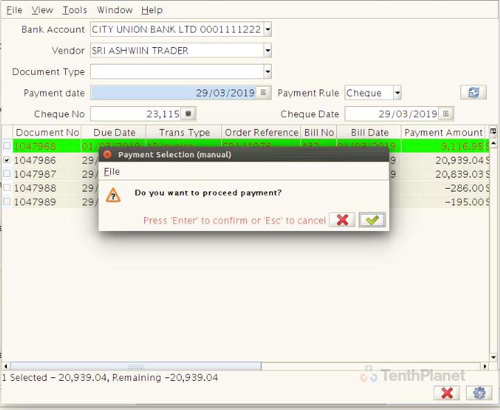 TenthPlanet_Compiere_Retail_Purchase_Management_Consolidate payment by vendors_invoices 3