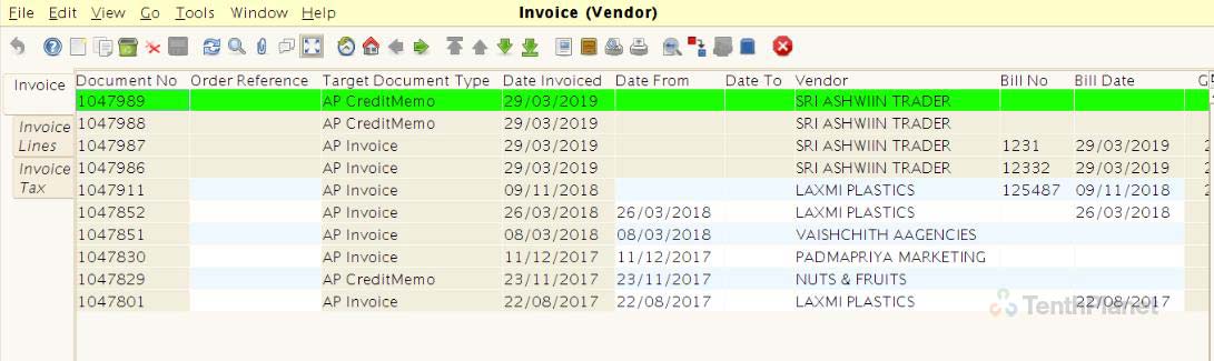 TenthPlanet_Compiere_Retail_Purchase_Management_Generate Invoices for multiple GRNs 4
