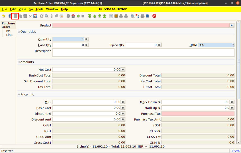 How to Create Purchase Order in ADempiere Retail TenthPlanet ADempiere Purchase PurchaseOrder 10