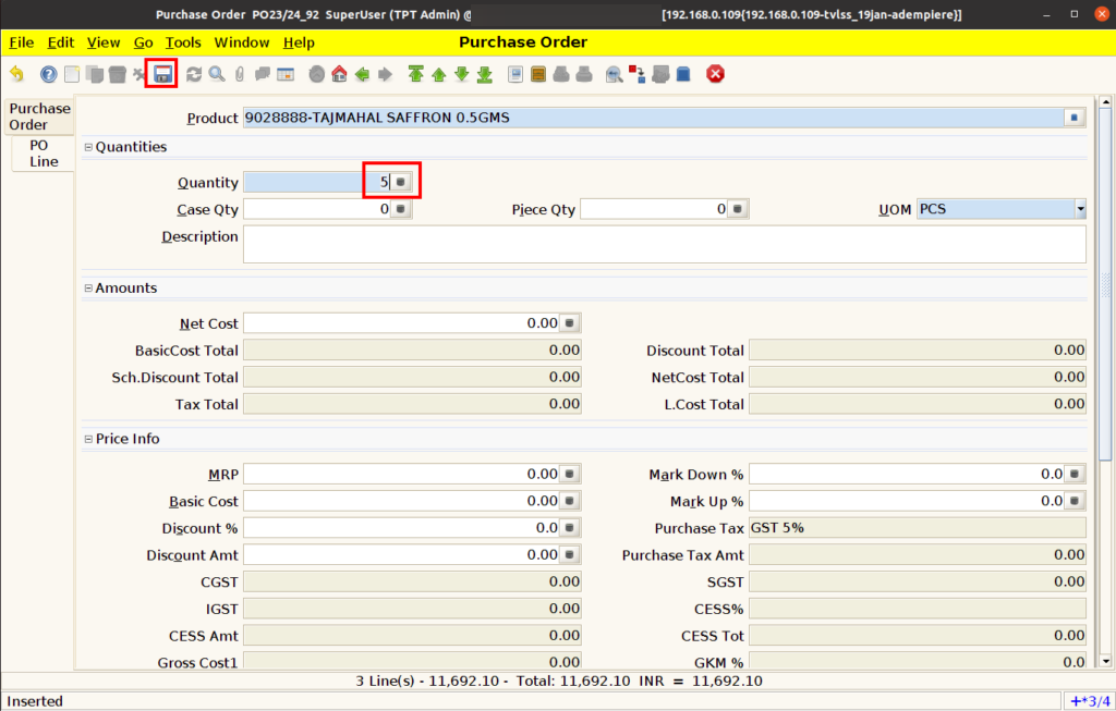 How to Create Purchase Order in ADempiere Retail TenthPlanet ADempiere Purchase PurchaseOrder 14