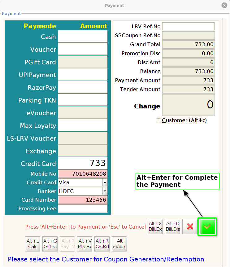 How to capture Card Payment Sales in ADempiere Retail POS? TenthPlanet ADempiere POS CardPaymentSales 2