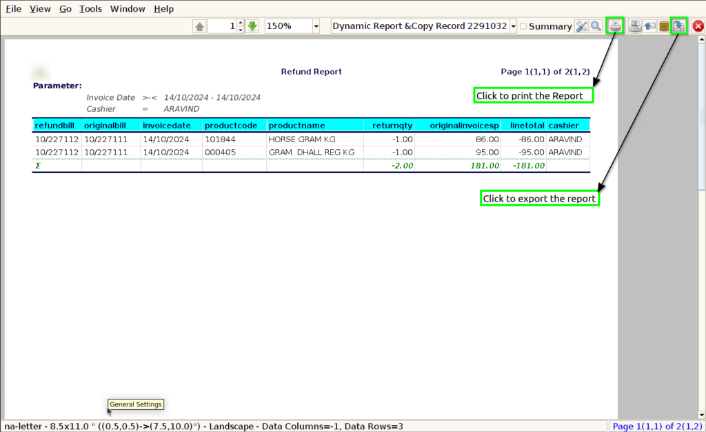 How to use POS Product Refund Report in ADempiere Retail TenthPlanet ADempiere CashierWiseSalesReport 3