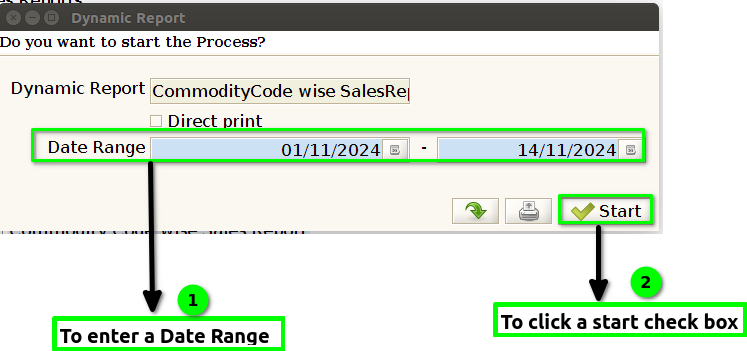 How to view Commodity Code Wise Sales Report in Adempiere Retail Tenthplanet-ADempiere-Commodity Code Wise Sales Report