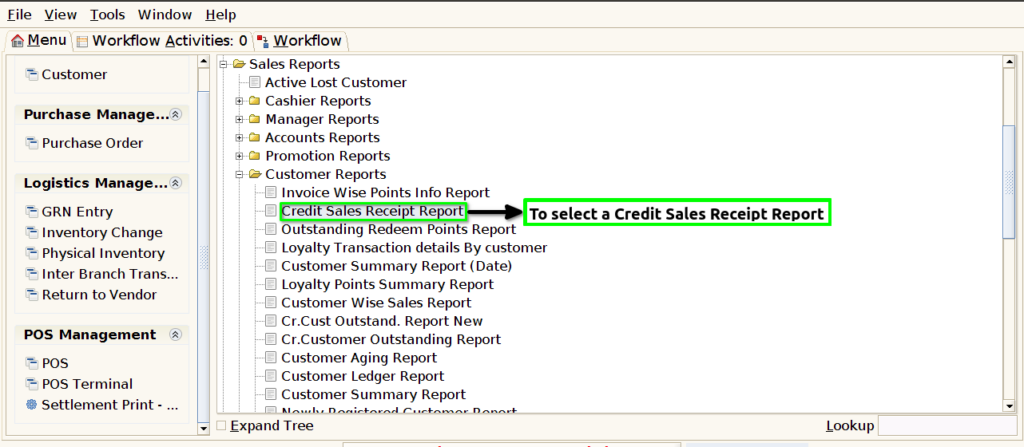 How to view Credit Sales Receipt Report in ADempiere Retail TenthPlanet-ADempiere-Credit-Sales-Receipt-Report
