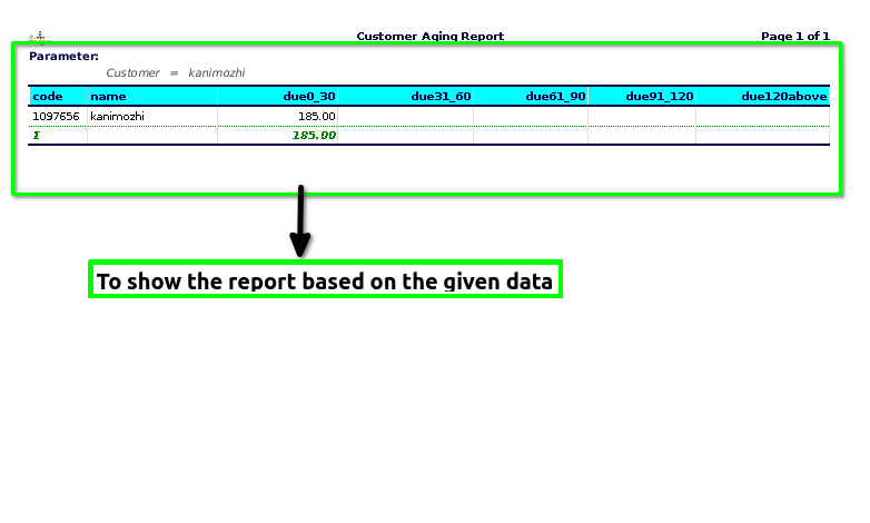 How to view Customer Aging Report in Adempiere Retail TenthPlanet ADempiere Customer Aging Report-2