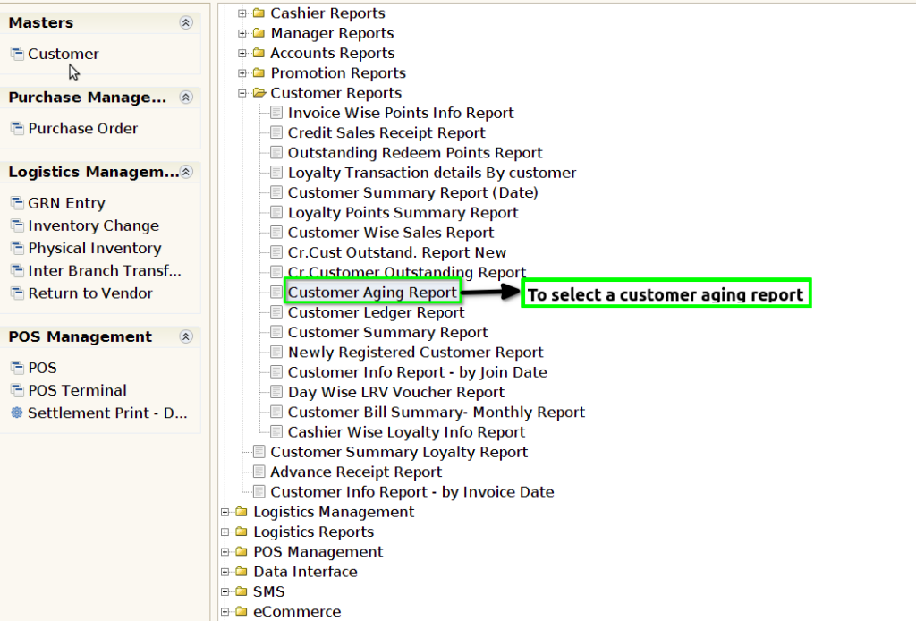 How to view Customer Aging Report in Adempiere Retail TenthPlanet ADempiere Customer Aging Report