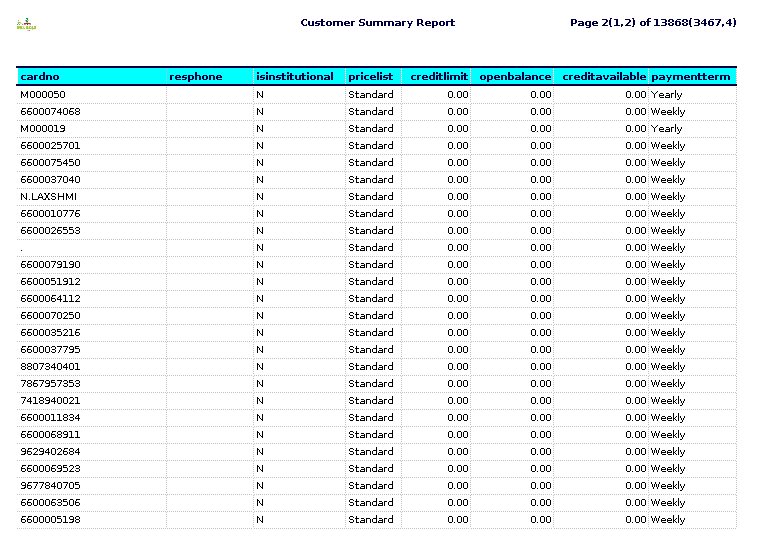 Tenthplanet-ADempiere-Customer Summary Report -3