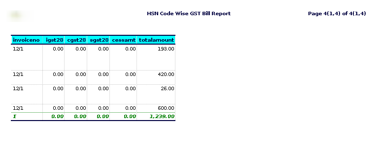 How to view HSN Code Wise GST Bill Report in Adempiere Retail Tenthplanet-ADempiere-HSN Code Wise GST Bill Report-5