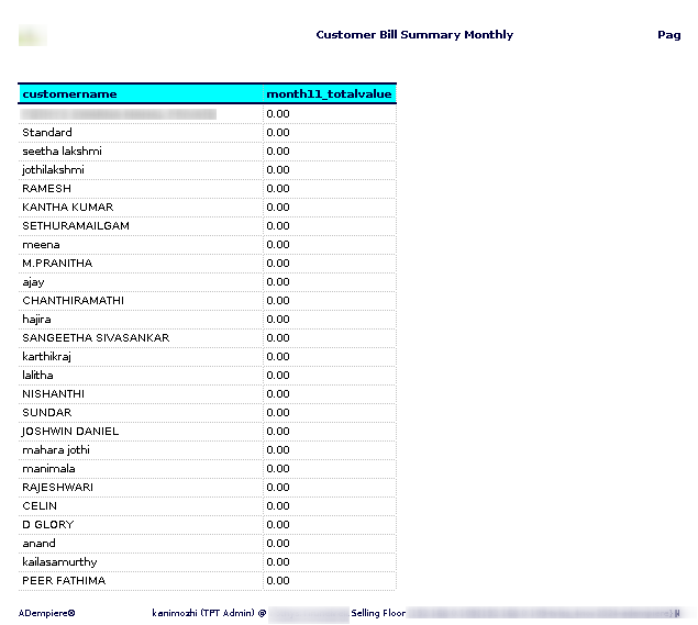 How to view Customer Bill Summary-Monthly Report in Adempiere Retail TenthPlanet-ADempiere-POS-CustomerBillSummaryMonthlyReport-9