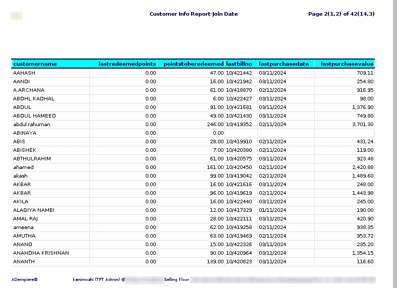 How to view Customer Info Report by Join Date in Adempiere Retail TenthPlanet-ADempiere-POS-CustomerInfoReportByJoinDate-4