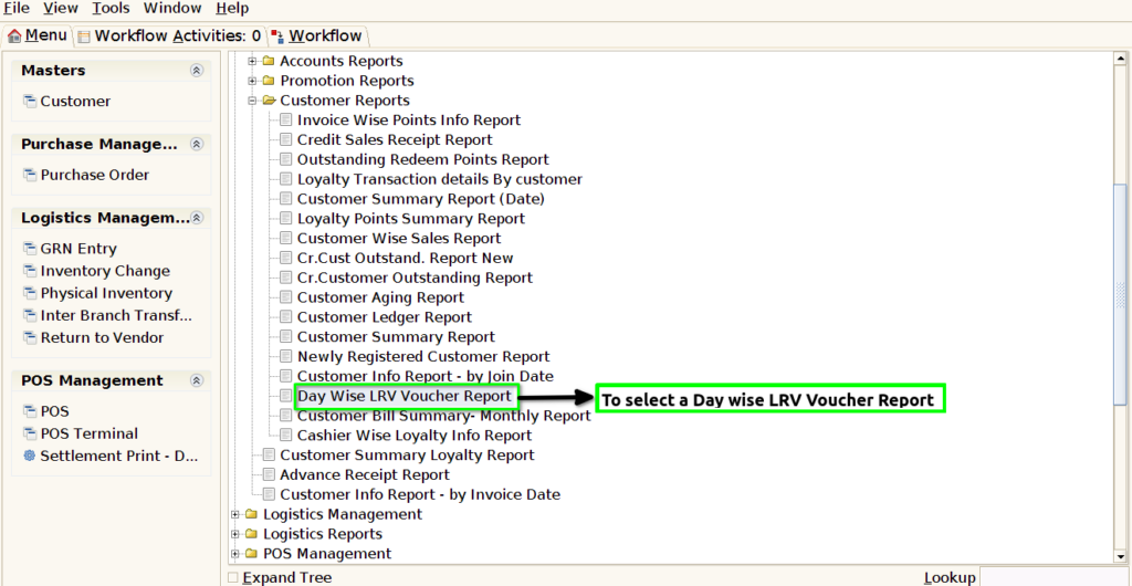 How to view Day-Wise LRV Voucher Report in Adempiere Retail TenthPlanet-ADempiere-POS-DayWiseLRVVoucherReport-1