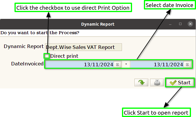 How to view Dept Wise Sales VAT Report in Adempiere Retail TenthPlanet-ADempiere-POS-DeptWiseSalesVATReport-2