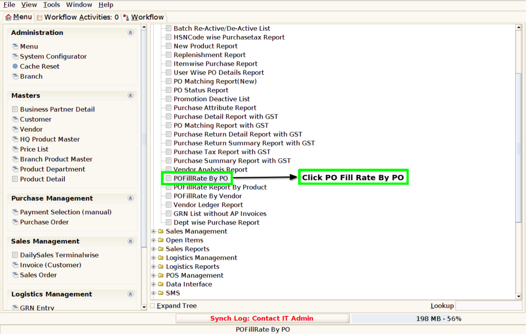 How to view PO Fill Rate Report by PO in Adempiere Retail TenthPlanet-ADempiere-POS-POFillRateByPO-2
