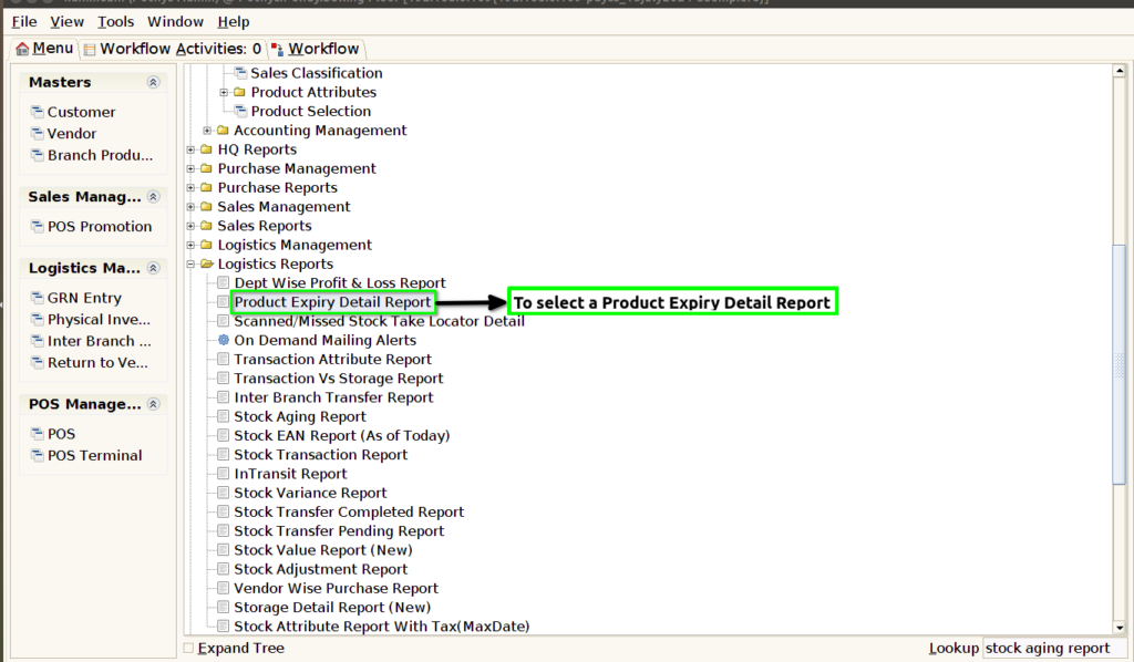 How to view Product Expiry Detail Report SS in Adempiere Retail TenthPlanet-ADempiere-POS-ProductExpiryDetailReport-1