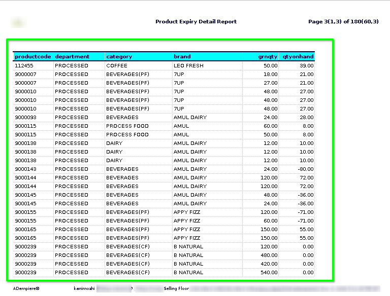 How to view Product Expiry Detail Report SS in Adempiere Retail TenthPlanet-ADempiere-POS-ProductExpiryDetailReport-5