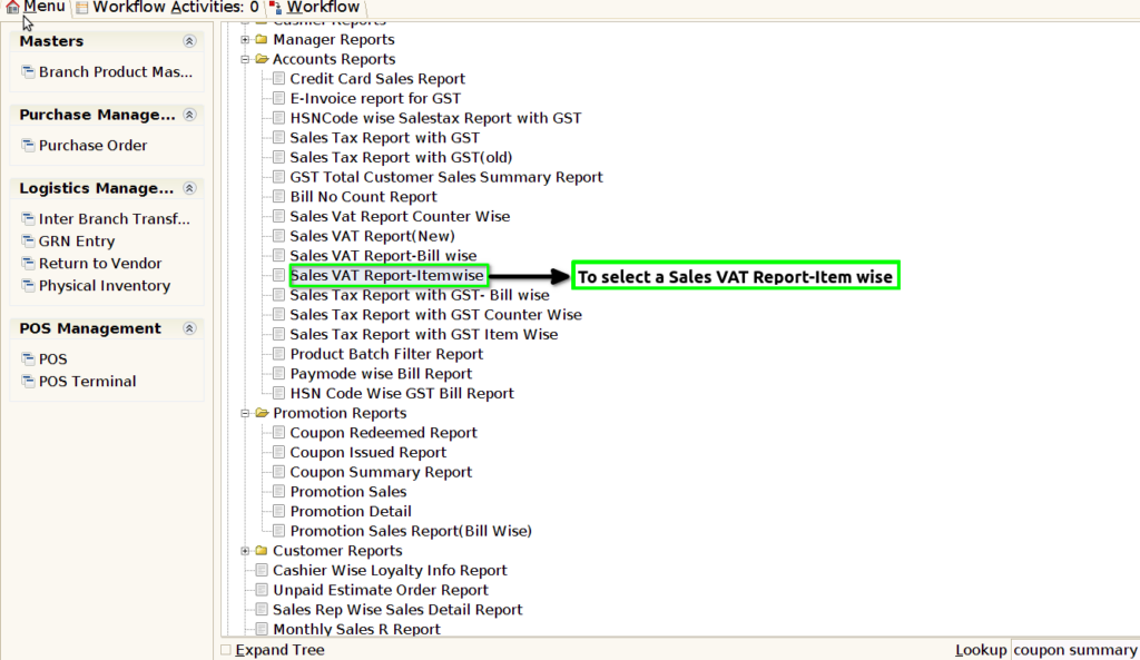 How to view Sales VAT Report Item-Wise in Adempiere Retail TenthPlanet-ADempiere-POS-SalesVATReportItemWise-1