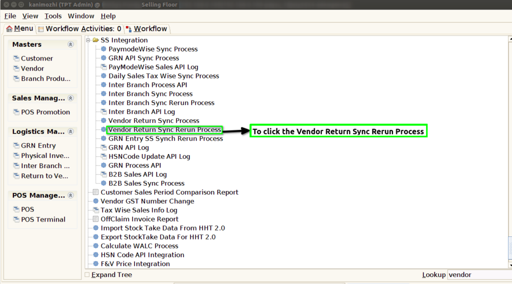 How to execute Vendor Return SAP Synch rerun process in Adempiere Retail TenthPlanet-ADempiere-POS-VendorReturnSyncReRunProcess-1