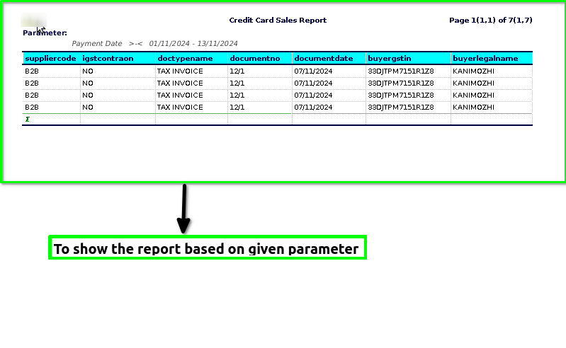How to view Credit Card Sales Report in Adempiere Retail TenthPlanet ADempiere Report Credit Card Sales 2 1