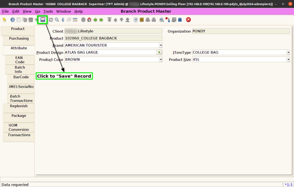 How to create a Product in ADempiere Retail TenthPlanet iDempiere BranchProductMaster 10