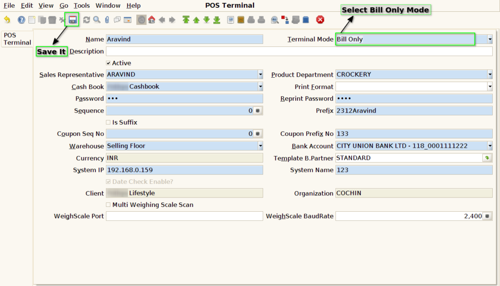 How to create a Customer in Bill Only Terminal in ADempiere Retail TenthPlanet iDempiere CustomerBill 2