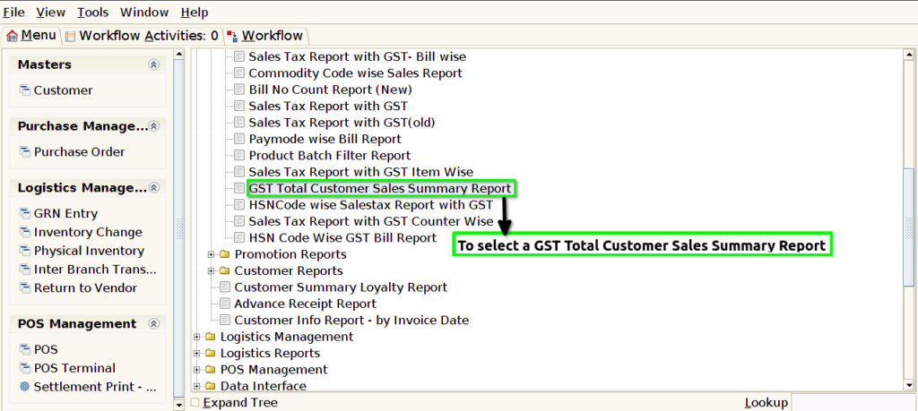 Tenthplanet ADempiere Report-GST Total Customer Sales Summary Report