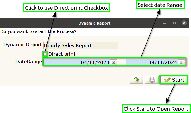 How to view Hourly Sales Report in Adempiere Retail Tenthplanet ADempiere Report-Hourly Sales Report-1