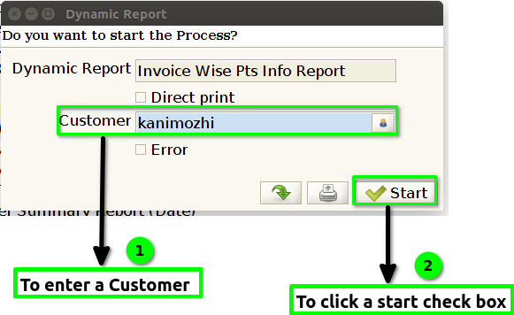 How to view Invoice Wise Points Info Report in Adempiere Retail Tenthplanet ADempiere Report-Invoice Wise Points Info Reports-1