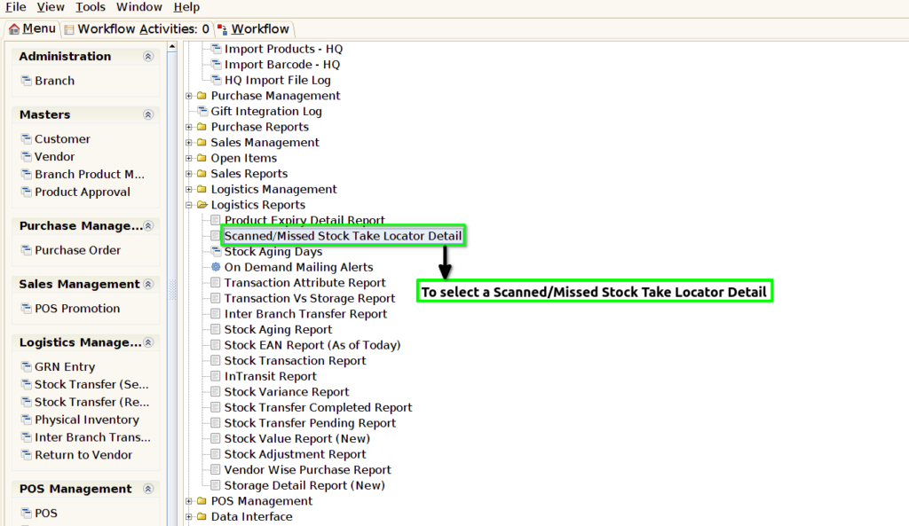 Tenthplanet ADempiere Report-Scanned & Missed Stock Take Locator Detail