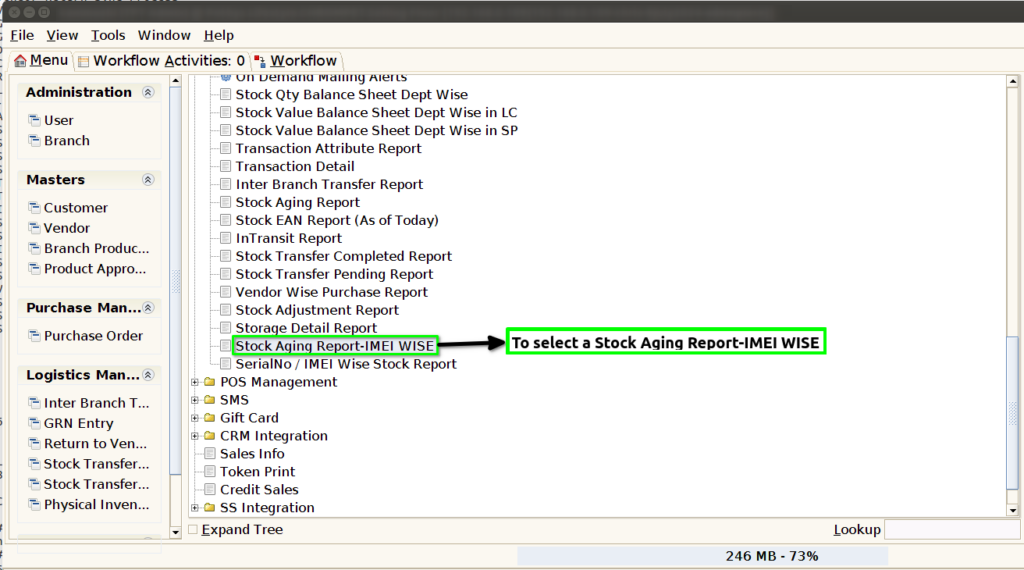 Tenthplanet Adempiere Report-Stock Aging Report-IMEI Wise