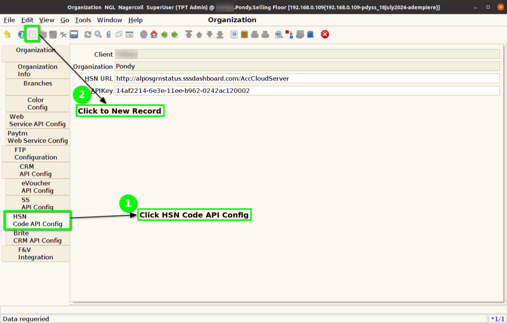 How to do HSN Code API Setup in ADempiere Retail TenthPlanet ADempiere HSNCodeAPI 3