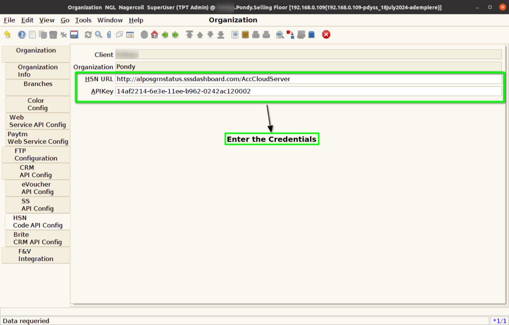 How to do HSN Code API Setup in ADempiere Retail TenthPlanet ADempiere HSNCodeAPI 4