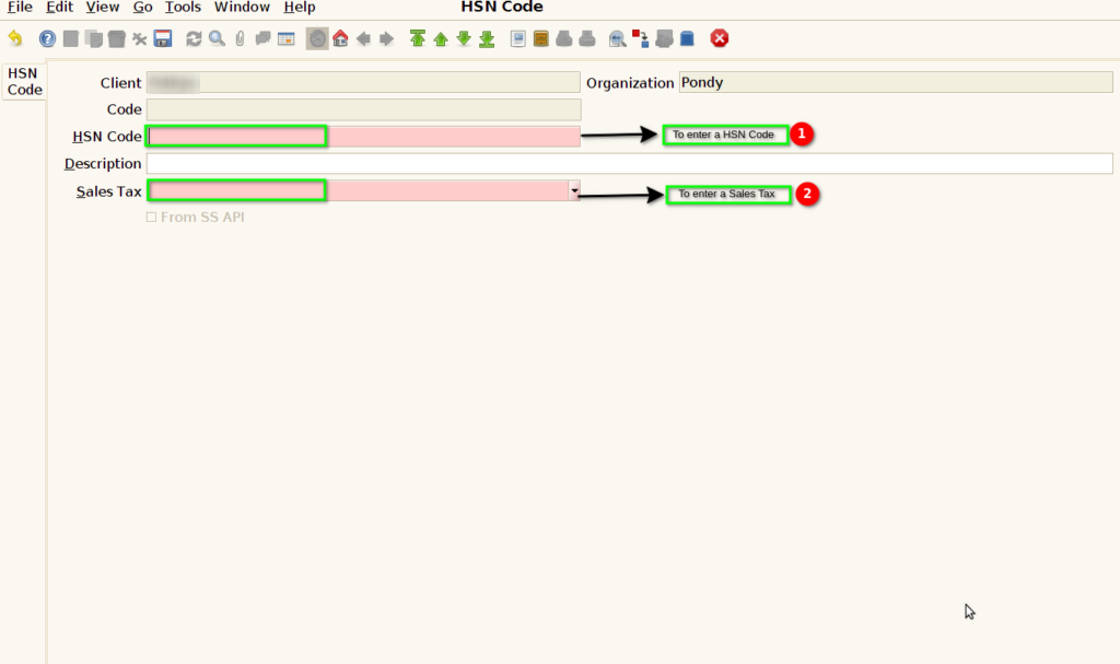 How to create HSN Code-LS in Adempiere Retail TenthPlanet ADempiere HSNCodeLS 3