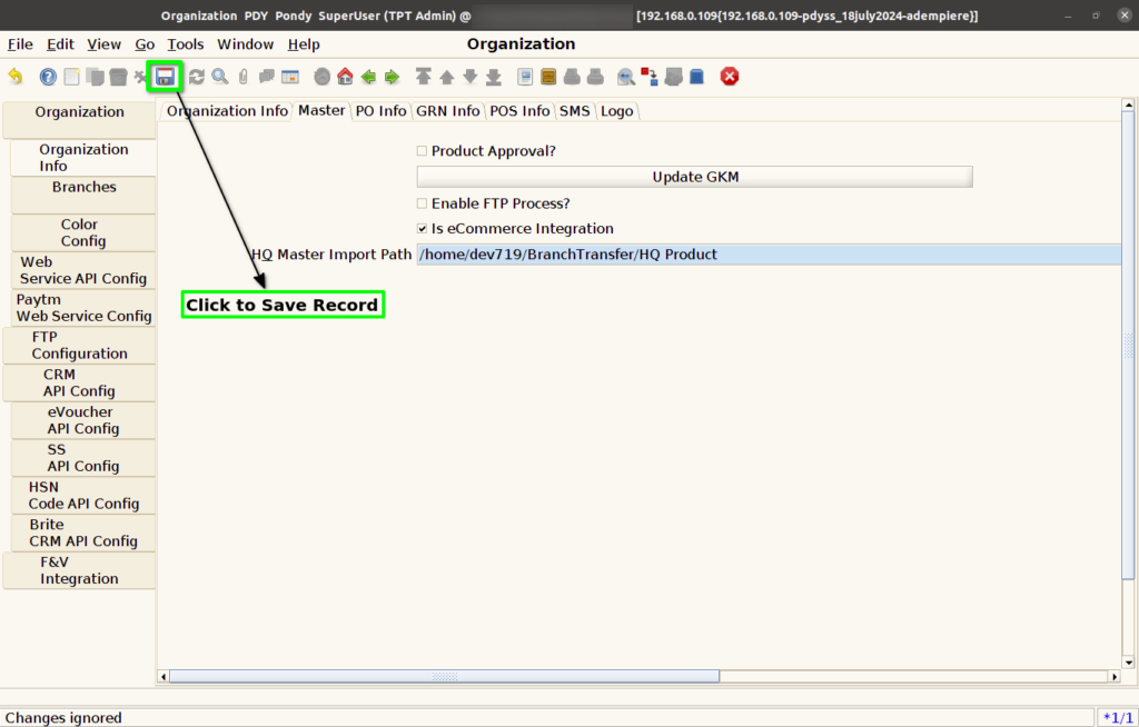 TenthPlanet ADempiere Master MasterSetupBranch 4