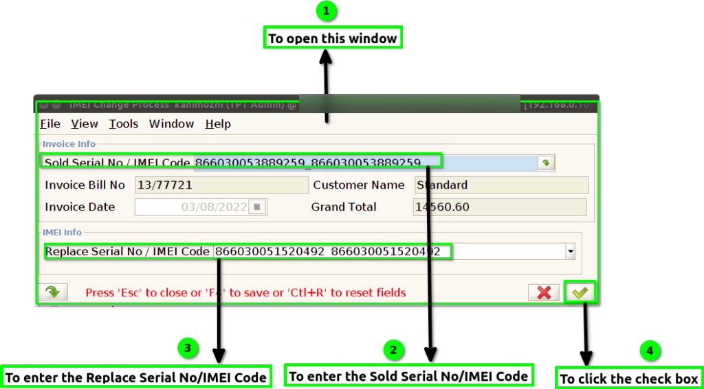 How to run Serial No/IMEI change process for Lifestyle in ADempiere Retail TenthPlanet ADempiere Master SerialNo&IMEI-Change 1