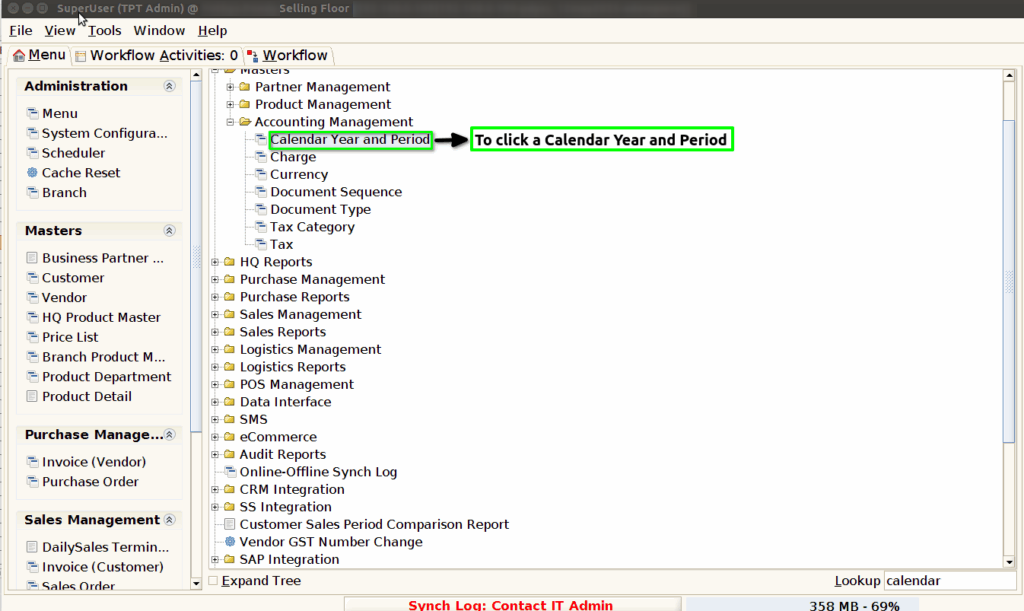 TenthPlanet-ADempiere-POS-CalenderYearAndPeriod-1