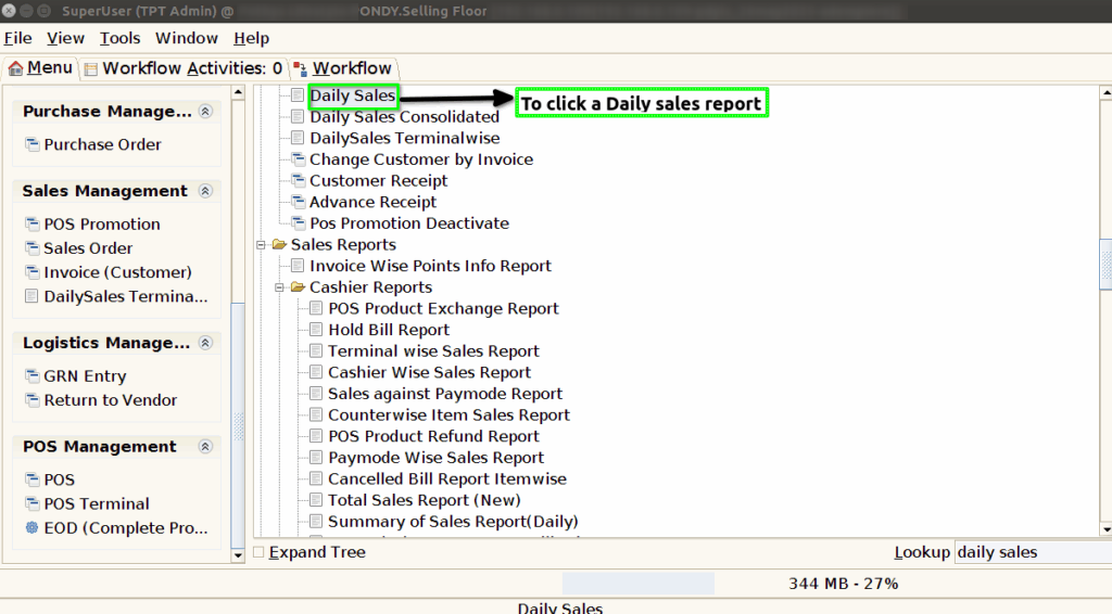 How to view Daily Sales in Adempiere Retail TenthPlanet-ADempiere-POS-DailySales-1