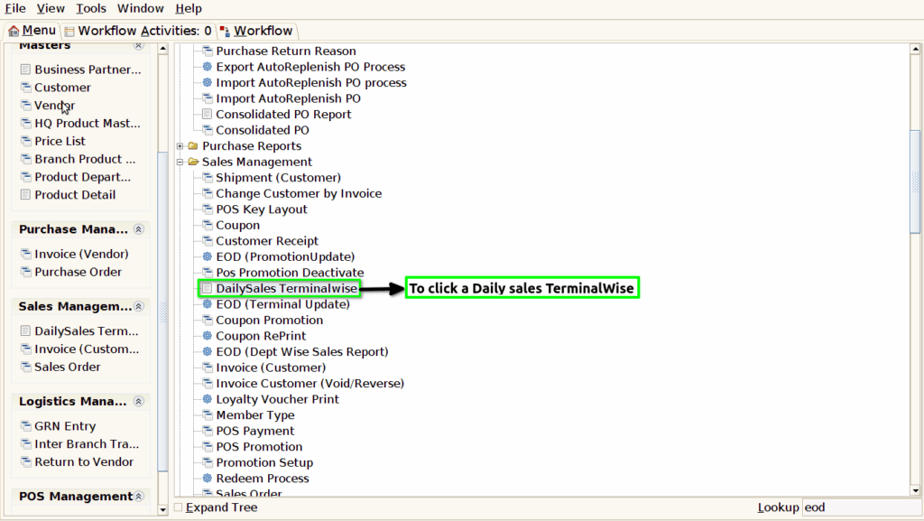 How to view Daily Sales Terminal Wise in Adempiere Retail TenthPlanet-ADempiere-POS-DailySalesTerminalWise-1
